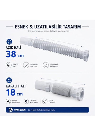 Gama Duşakabin Gider Sifonu 32 Çıkışlı Plastik Standart Duş Troblemi Diğer