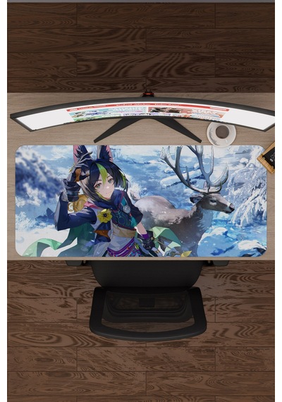 Tighnari Genshin Impact Anime Gacha V1 - 90x40 Xxl Gaming Mouse Pad Fare Altlığı
