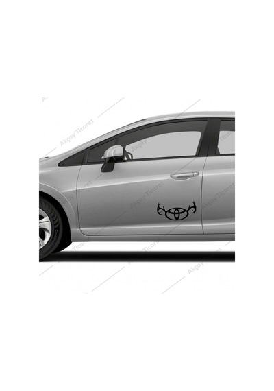 Toyota Sticker Toyota Boynuz Sticker Araba Sticker