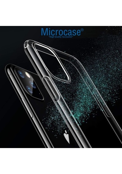 Microcase Apple Uyumlu iPhone 11 Pro Max Ince 0.2 Mm Soft Silikon Kilif Seffaf 386018781
