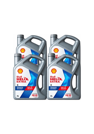 Shell Helix Extra X Motor Yağı 5w-40 4 X 4 Litre