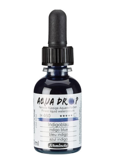 Schmincke Aqua Drop Sıvı Suluboya 30ml - İndigo Blue