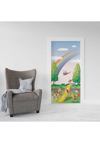 Kapı Giydirme Kapı Sticker Folyosu Çocuk Parkı Diğer