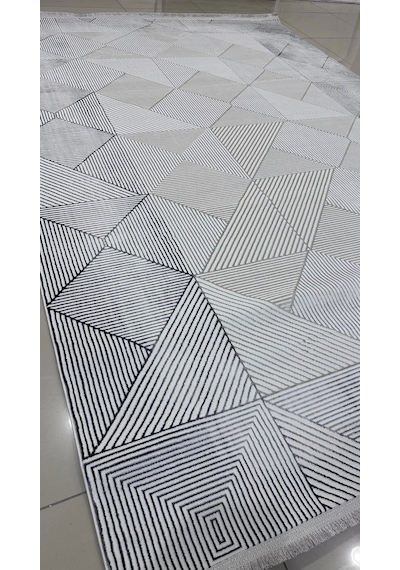 Safyün Halı Kadife Kf464 Gri 200 X 290 Renkli