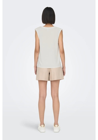 Only Kadın Onlfree Regular Fit Kolsuz Bluz 15290313 Beyaz Beyaz