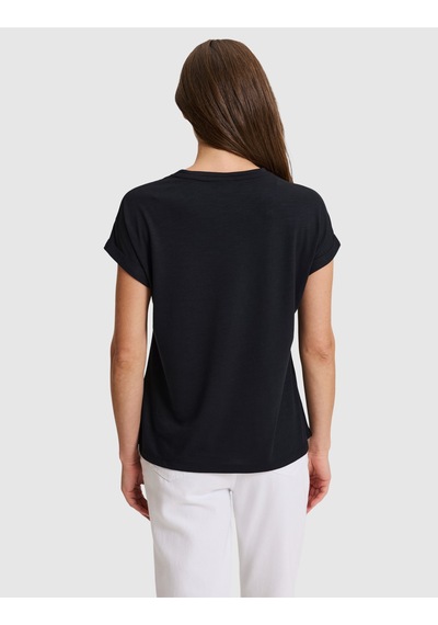 Pierre Cardin Siyah Comfort Fit Basic Tişört 50323602-vr046
