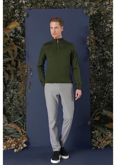 Efor Tr 861 Slim Fit Nefti Klasik Triko Nefti