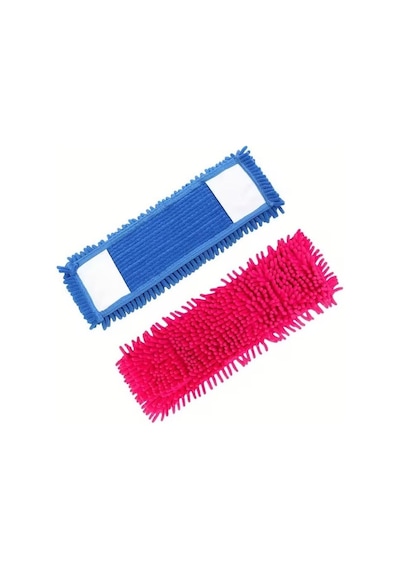 Kyrotech Makarna Mop Mikrofiber Paspas Yedeği, Evrensel Uyumlu Temizlik Başlığı, Döner Moplar İ Çok Renkli