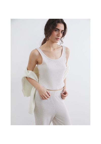 LC Waikiki Alıta Cıty Farkıyla Lcw Dream Ekru Penye Düz Kolsuz Kadın Pijama Takım Ekru - 929509671 Ekru LC Waikiki Alıta Cıty Farkıyla Lcw Dream Ekru Penye Düz Kolsuz Kadın Pijama Takım Ekru - 929509671 Ekru