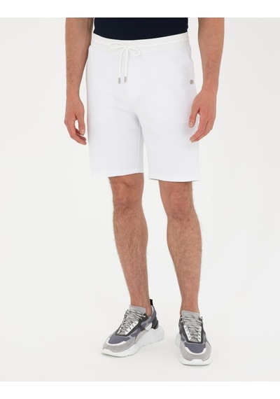 Pierre Cardin Erkek Beyaz Şort Örme 50284172-vr013 Beyaz