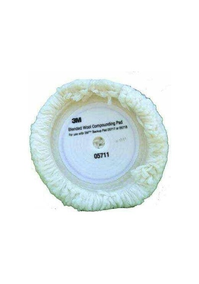 3m 05711 Hookit Beyaz Yün Pasta Cila Makine Keçesi