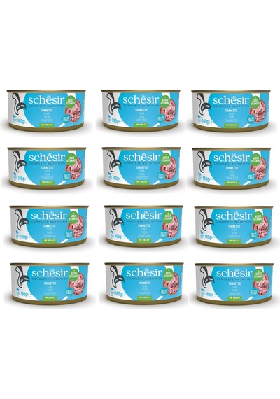Schesir Ton Balıklı Tam Ve Dengeli Kedi Konserve Jöleli 140 Gr. X 12 Adet