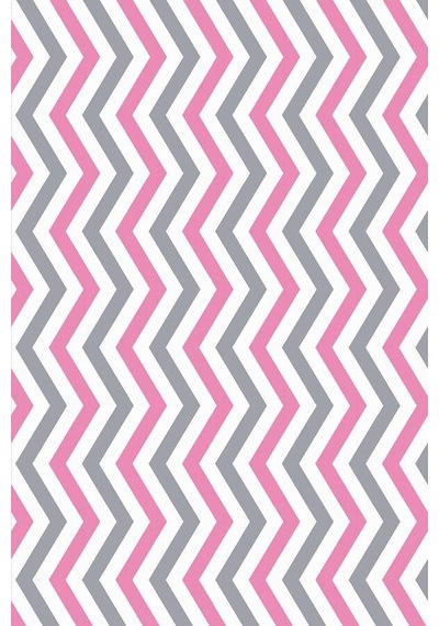 Pembe Zigzag Desenli Dokuma Leke Tutmaz Masa Örtüsü Mso304n11