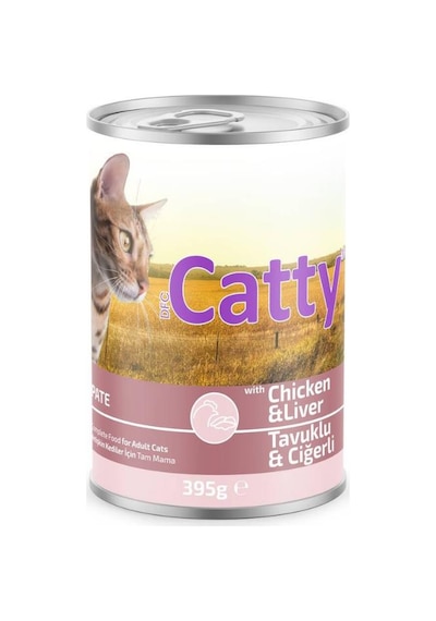 Catty Pate Tavuklu Ciğerli Kedi Konservesi 395 Gr