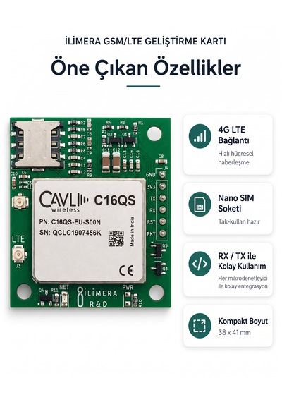 Cavlı Gsm/lte Geliştirme Kartı