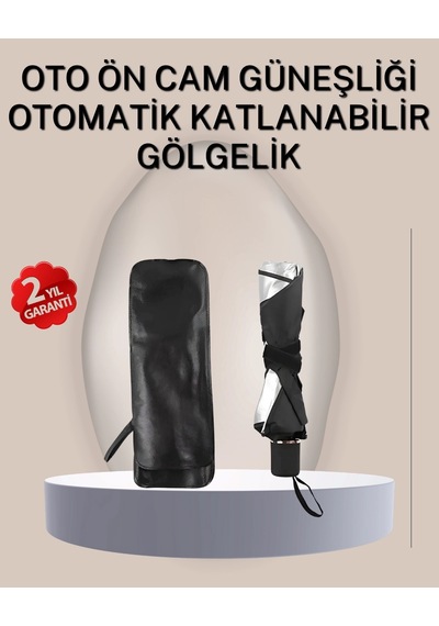 Mey İthalat Dayanıklı Upe Alaşımlı Şemsiye Tipi Araç Güneşliği - Kolay Katlanır