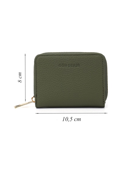 Gönderir Gönderi R Unisex Yeşil Floter Hakiki Deri Dikey Cüzdan Ddmx76006862