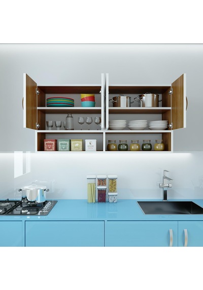 Kenzlife hazır mutfak vesper cvz 060*120*32 mutfak banyo dolabı kapaklı raflı