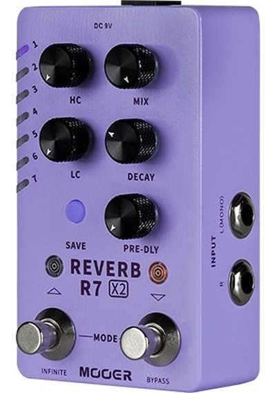 Mooer R7 X2 Stereo Reverb Pedalı M723
