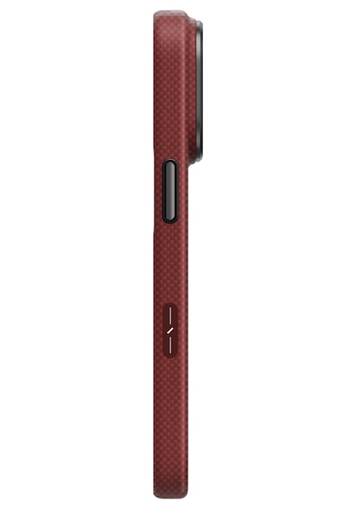 Apple iPhone Uyumlu 17 Pro Max Keva Edge Slim Karbon Kılıf Armaid Fiber Magsafe Özellikli Premium İnce Kapak Mürdüm