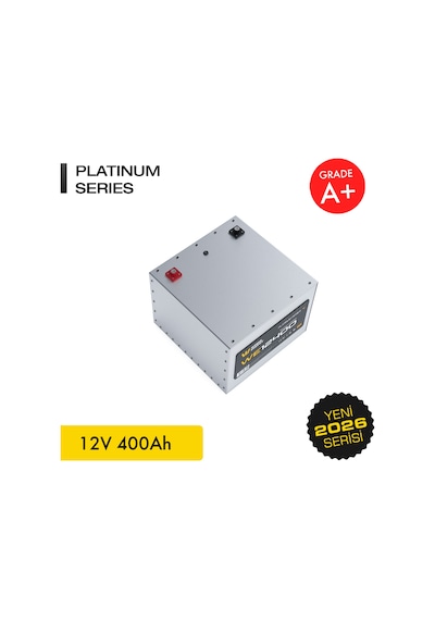Werer Energy 12V 400Ah LiFePO4 Platinum Series Bluetooth'lu Lityum Demir Fosfat Akü