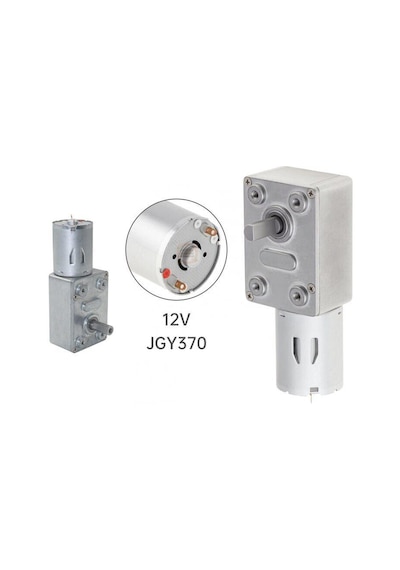 Jgy370 12v 210 Rpm Redüktörlü L Tipi Yüksek Torklu Dc Motor