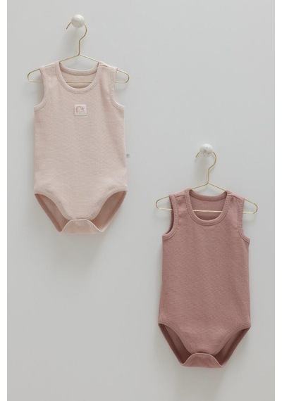 Caramell %100 Pamuk 2'li Atlet Body Lila Crml.lil.bk2088