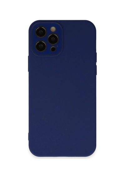 Mey İthalat iPhone Uyumlu 12 Pro Max Kılıf Lansman Glass Kapak - Sky Blue