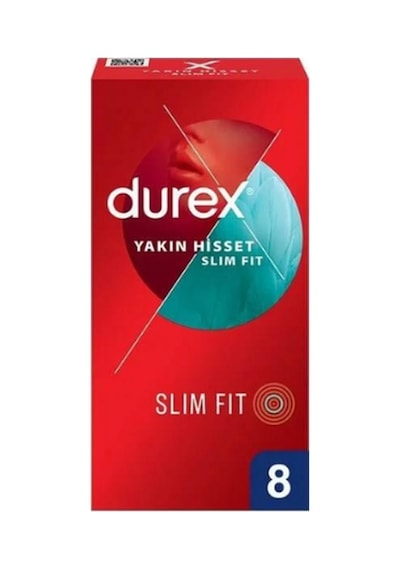 Durex Yakın Hisset Slim Fit Prezervatif 8 Adet-1753