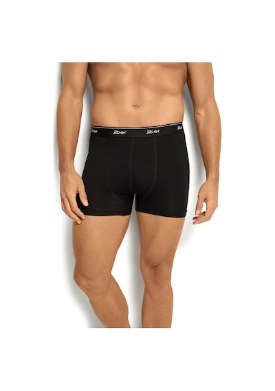 Jiber Erkek Siyah Pamuklu Likralı 6'lı Boxer 156