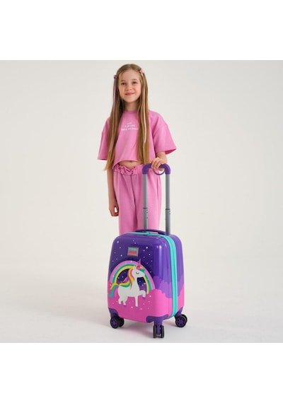 Coral High Kids Mor Su Yeşili Unicorn Desenli Çocuk Valizi 16729