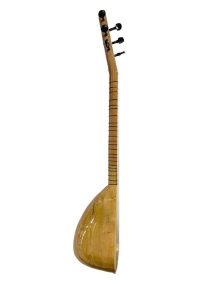 Oyma Gürgen Cura Bağlama Uzun Sap 28 Tekne 78 Santim