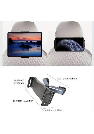 Bay Araç Koltuk Arkası Tablet Tutucu, Telefon Tutucu, Tablet/telefon Tutucu, 360 İpad Pro 12.9 Mini Air, Galaxy Tab