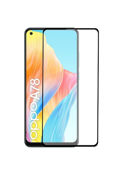 Oppo A78 4g İle Uyumlu Tam Kaplayan Temperli Ekran Koruyucu Cam