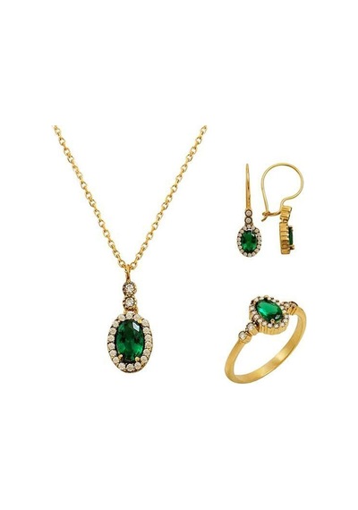 Mini Yeşim Set 6,45 Gram 14 Ayar Altın