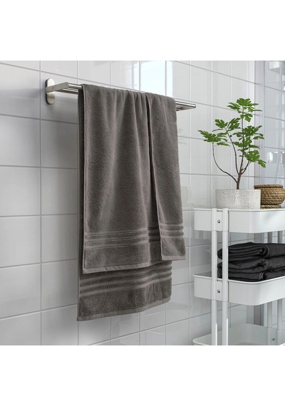 Ikea Brokglım Banyo Havlusu 100 X 150 Cm Koyu Gri