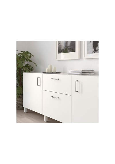 Ikea Bagganäs Kulp, Paslanmaz Çelik, 143 Mm, 2 Adet