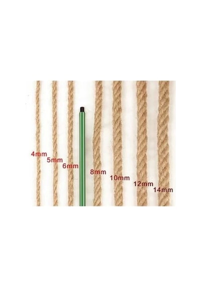 Jütburada Jüt Halat 4 Mm 50 Metre Hasır Dekor Süsleme İp
