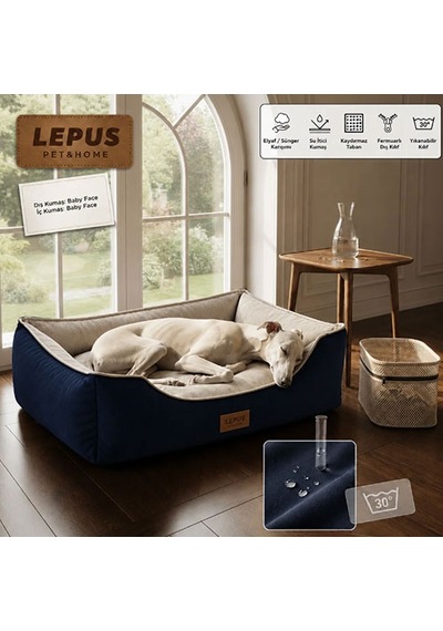 Lepus Dolce Premium Kedi Ve Köpek Yatağı Mavi Medium 249-54009.02