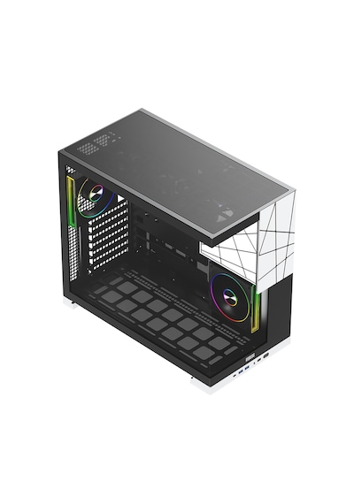 Dragos Prizma 5x Argb Fan Type-c 750w 80+ Bronze Pcıe 5.1 Atx 3.0 Atx Mid Tower Kasa Beyaz