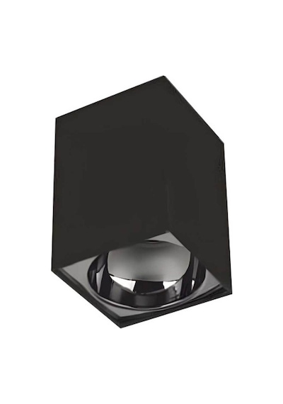 Cata Bergama Sıva Üstü Armatür Gu-10 Siyah+platın Kare Cat Ct-5420sp