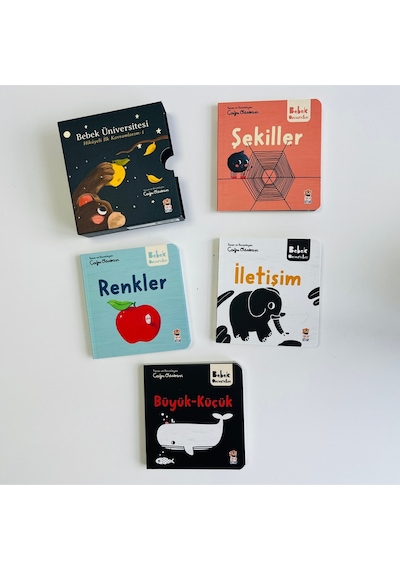 Bebek Üniversitesi Hikayeli İlk Kavramlarım 4 Seri 16 Kitap Set