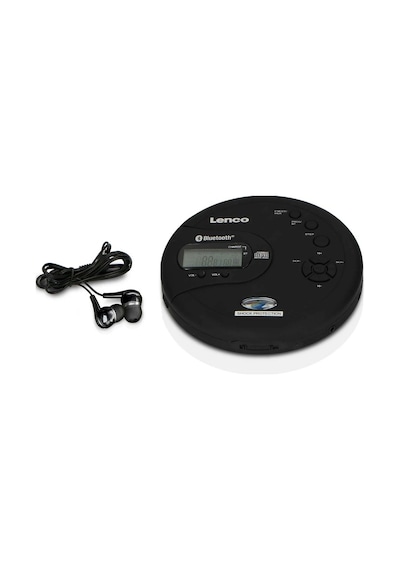 Lenco Cd-300bk - Darbeye Dayanıklı Taşınabilir Bluetooth Cd-mp3 Çalar - Siyah