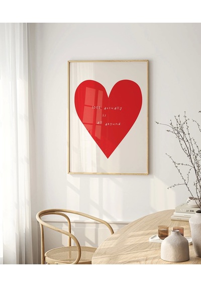 Çerçevesiz Poster Love Actually Is All Around