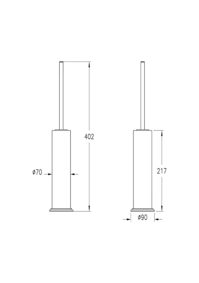 VitrA Origin Classic Tuvalet Fırçalığı Mat Siyah A4452136