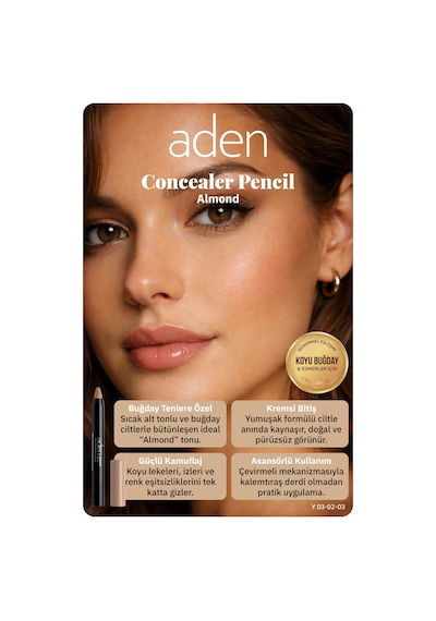 Aden Concealer Pencil - Kapatıcı Kalem 03 Almond Badem 0