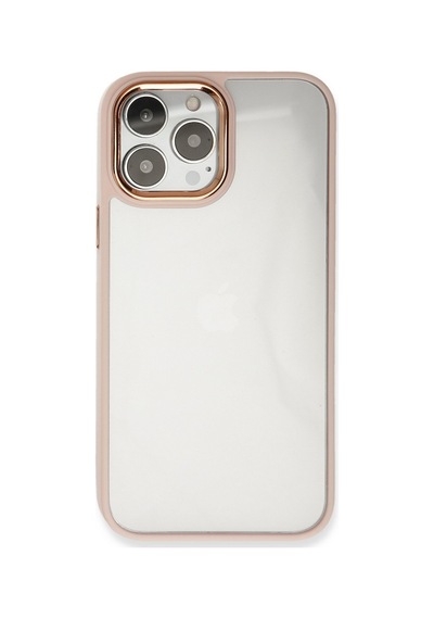 Apple Uyumlu iPhone 14 Pro Uyumlu Kılıf Dora Kapak - Pudra