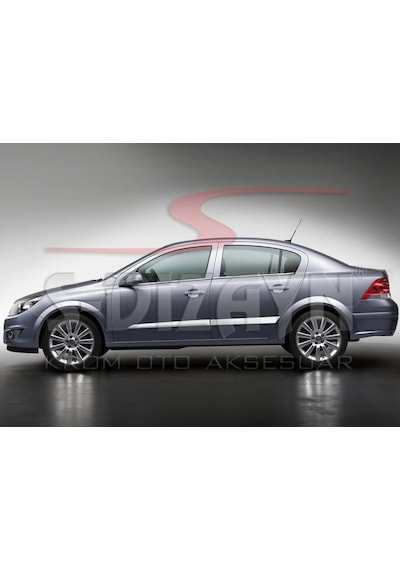 S-Dizayn  Opel Astra H Sd Krom Yan Kapı Çıtası 4 Prç 2008 Üzeri