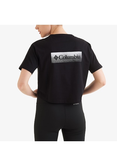 Columbia Csc Halftone Framed Kadın Siyah Crop T-shirt - Cs0317 Siyah