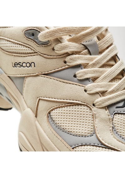 Lescon Ghost Easystep Erkek Spor Ayakkabı Bej Beyaz